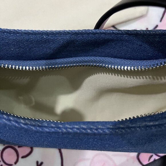 Jacquemus Blue Canvas Denim Shoulder Bag - Picture 5 of 10